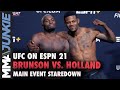 Derek Brunson Vs Kevin Holland Final Faceoff UFC On ESPN 21