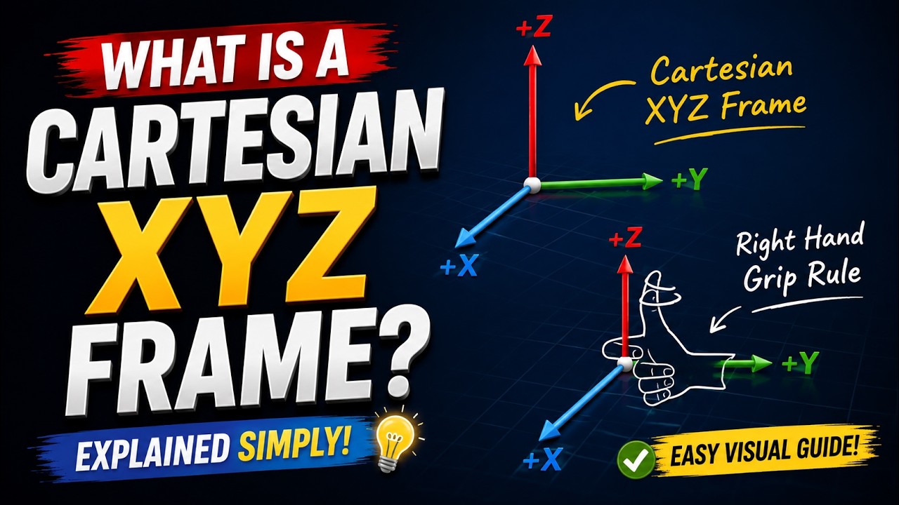 What is a Cartesian XYZ Frame? 📐 | Right-Hand Rule Explained Simply 🚀