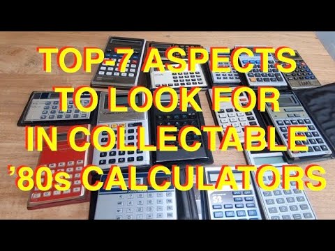 Top collectable calculators from the eighties - Erix Collectables #77