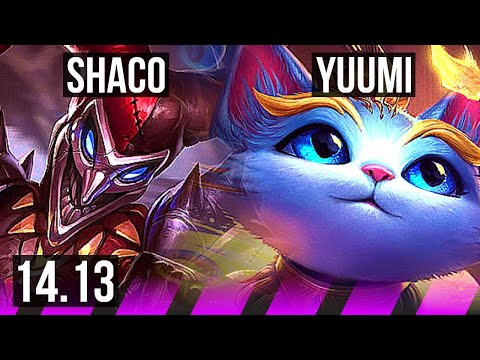 SHACO & Ezreal vs YUUMI & Lucian (SUP) | 500+ games, 5/2/5 | VN Diamond | 14.13