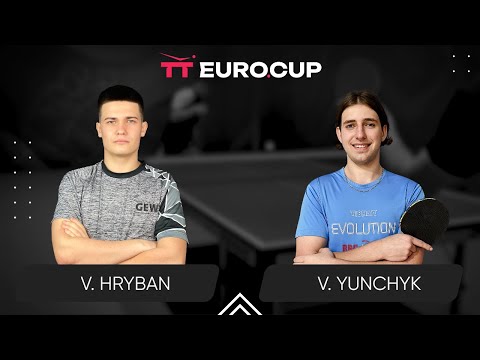 18:50 Vadym Hryban  - Valentyn Yunchyk 19.02.2024 TT Euro.Cup Ukraine STAR . TABLE 3