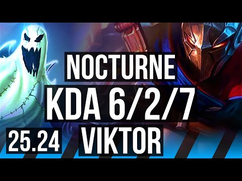NOCTURNE vs VIKTOR (MID) | 6/2/7 | KR Master | 25.24