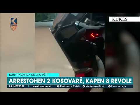 Kontrabanda në Shqipëri - Arrestohen 2 kosovarë, kapen 8 revole