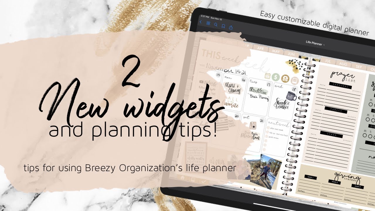 New Widgets for the Customizable Digital Life Planner | Goodnotes Digital Planning Tips