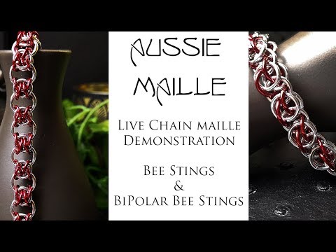 Double Live Chain Maille Demonstration - BeeStings & BiPolar BeeStings