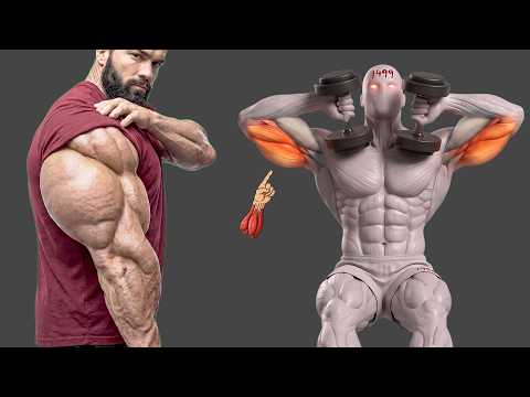 6 Wide Triceps Exercises with Dumbbell Only