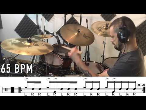 Sticking Pattern  3 - 5  N' 3 (Gary Chaffee)  By Daniele Landi #garychaffee #stickingpattern #drums