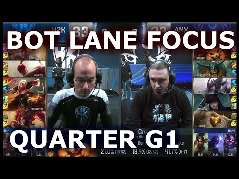 ANX vs H2K G1 - BOT LANE FOCUS Player Experience (w/ Gate) | Quarter Finals LoL S6 Worlds 2016