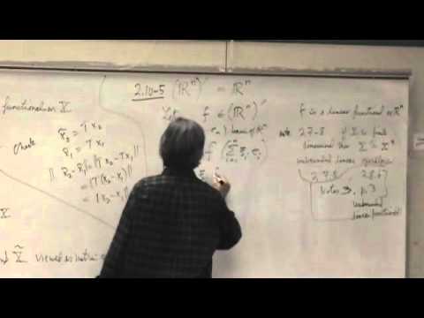 Functional Analysis - Lecture 8 - UCCS MathOnline