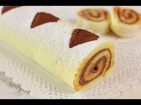 ROTOLO ALLA NUTELLA DI BENEDETTA Ricetta Facile - Nutella Swiss Roll