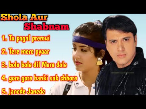 Shola Aur Shabnam Movie All Songs  Govinda & Divya Bharti