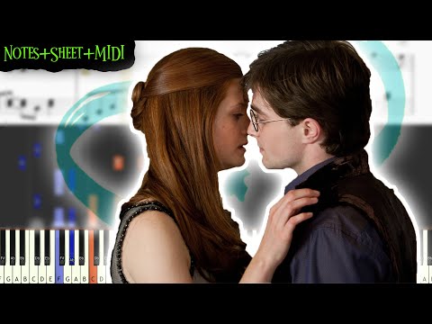 When Ginny Kissed Harry - EASY Piano Tutorial - Notes+Sheet+MIDI