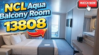 Norwegian Aqua Balcony Room Tour | Cabin 13808 | Layout, Storage & Bathroom