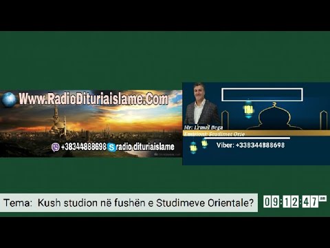 Ermal Bega Tema: Kush studion në fushën e Studimeve Orientale?