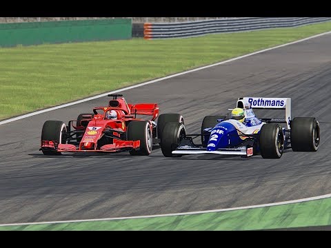 Ferrari F1 2018 vs Williams F1 1994 - Monza