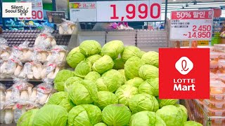 Silent Aesthetic Shopping | Calm Walk in Lotte Mart