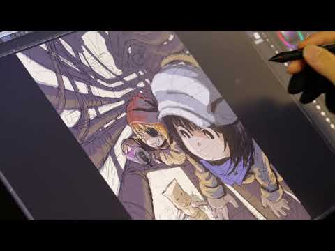 Drawing Manga: Yukito Kishiro on Battle Angel Alita: Mars Chronicle- Color Illustration Part 1