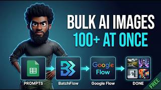How I Generate 100+ AI Images At Once For Free (BatchFlow AI Tutorial)