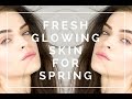 Fresh glowing skin - no mascara look 