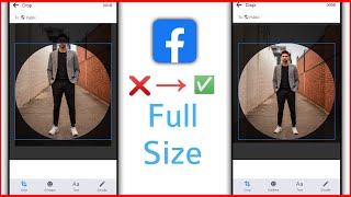 How to upload full size facebook profile picture without crop | facebook full profile picture 2021