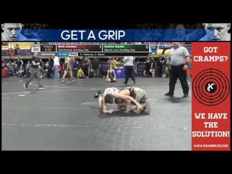5158 Novice 85 Mat 13 Luke Johnson Indee Mat Club vs Jacob Dutton Delavan Darien Youth Wrestling teh