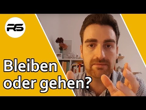 Bleiben oder gehen? Soll ich mich trennen ja oder nein...