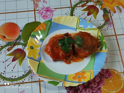Котлеты из гречки с грибами, в томатном соусе от Луча  Buckwheat cutlets with mushrooms 蘑菇荞麦肉饼