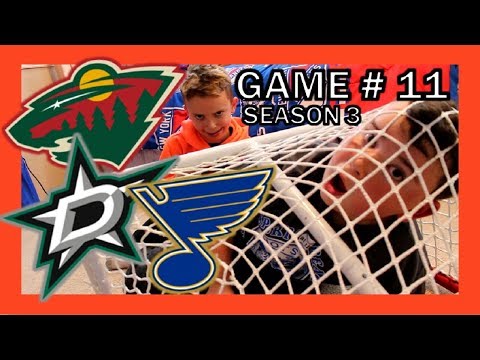 KNEE HOCKEY SEASON 3 - GAME 11 - BLUES / STARS / WILD - QUINNBOYSTV