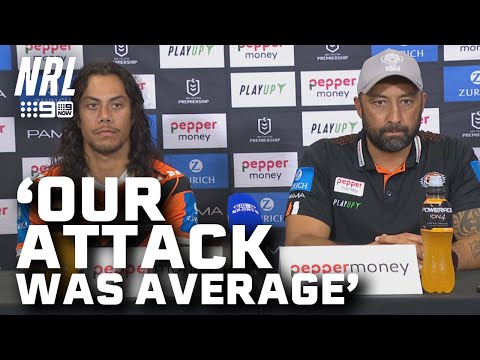Benji Marshall disappointed in Tigers despite big win: NRL Presser | NRL on Nine