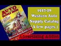 1927 28 Western Auto Supply Catalog A Few Interesting Pages Advertising Addict