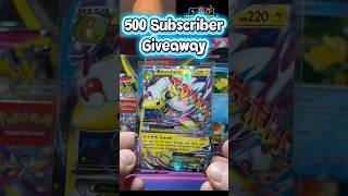 500 subscriber giveaway!! Click the related video to enter! Link in the description! #megaevolution