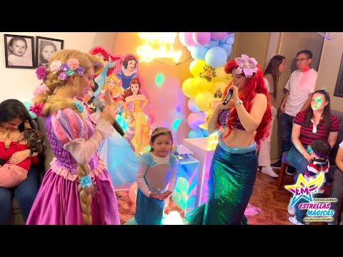 Show Infantil Princesas Disney con La Sirenita y Rapunzel Estrellas Mágicas - Mágicamente Divertido