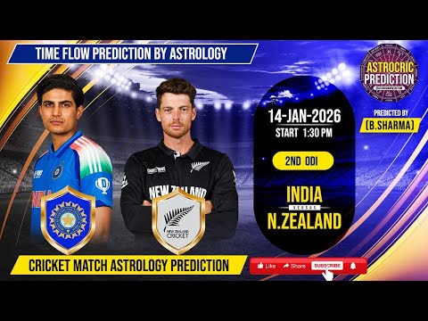 India vs New Zealand 2nd ODI 2026 Cricket match Astrology Prediction with TIMING