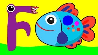 Learn the Alphabet Animals - Letter F - FISH