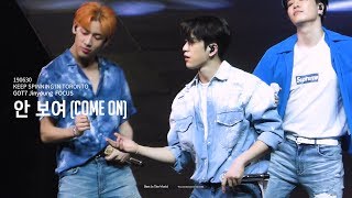 [4K] 190630 KEEP SPINNING IN TORONTO 안 보여 (COME ON) - GOT7 JINYOUNG FOCUS