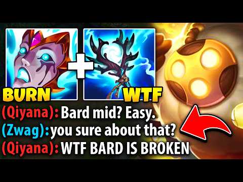 I Made this Qiyana die 19 times with my AP Bard Mid... (SHE HAD A MENTAL BREAKDOWN)