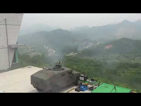 Firing the Hyeongung (Raybolt) anti-tank guided missile