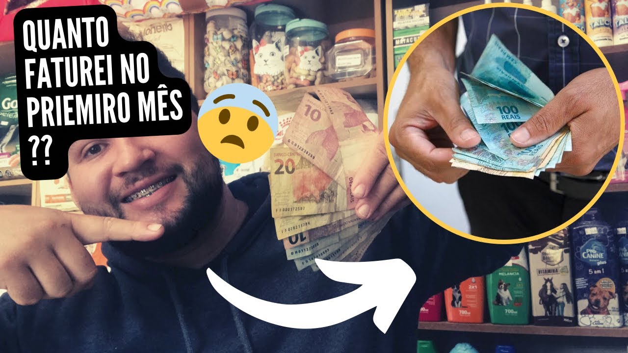QUANTO FATUREI NO PRIMEIRO MÊS DE LOJA (RAÇÃO PET )
