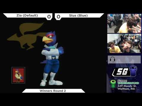 SG 21.8 SSBM - Zia (Default Falco) vs. Stus (Blue Falco) - Melee WR2