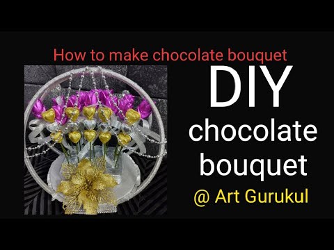 Easy chocolate bouquet making tutorial |diy chocolate bouquet | chocolate bouquet