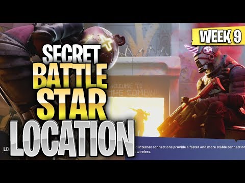 WEEK 9 SECRET BATTLE STAR LOCATION GUIDE SEASON 10 - Ready Or Not Challenges Battle Star Season X