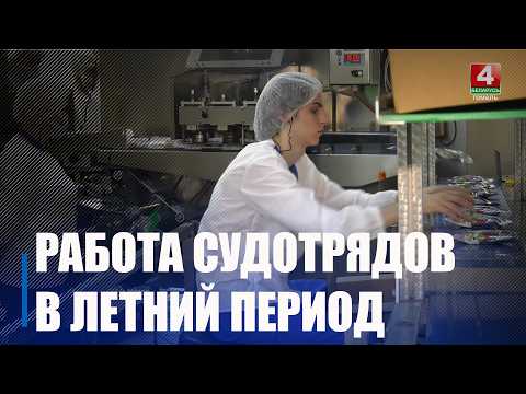 На фабрике мороженого в Гомеле в летний период работают студенты и школьники в составе студотрядов видео