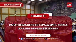 KOMISI XI DPR RI RAPAT KERJA DENGAN KEPALA BPKP, KEPALA LKPP, RDP DENGAN SEKJEN BPK