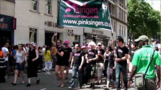 Pink Singers - Does Your Mother Know? - Pride London 2010