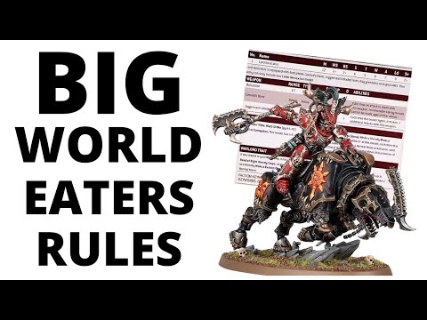 So Lord Invocatus allows FIRST TURN CHARGES with Eightbound? World Eaters Leaked Datasheet and more!