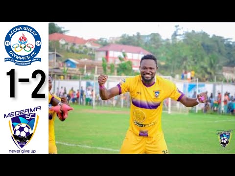 Accra Great Olympics vs Medeama SC 1 - 2. All Goals & Extended Highlights- ghana premier league #gpl