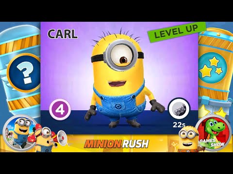 Carl Level Up Costume & Agent Prize Pod Minion Rush Despicable Me gameplay walkthrough