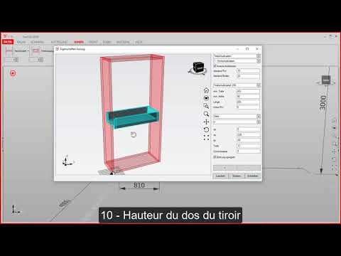 TrunCAD 20XX - Tutoriel - Les tiroirs internes - 04 - Ajouter des coulisses