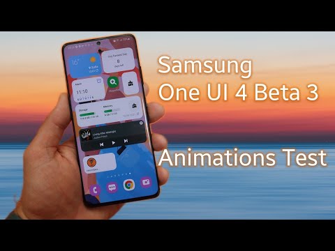 Samsung One UI 4 Beta 3 - Animations Test!