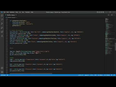 Data Driven App Weather Forecasting App Using Tkinter In Python
